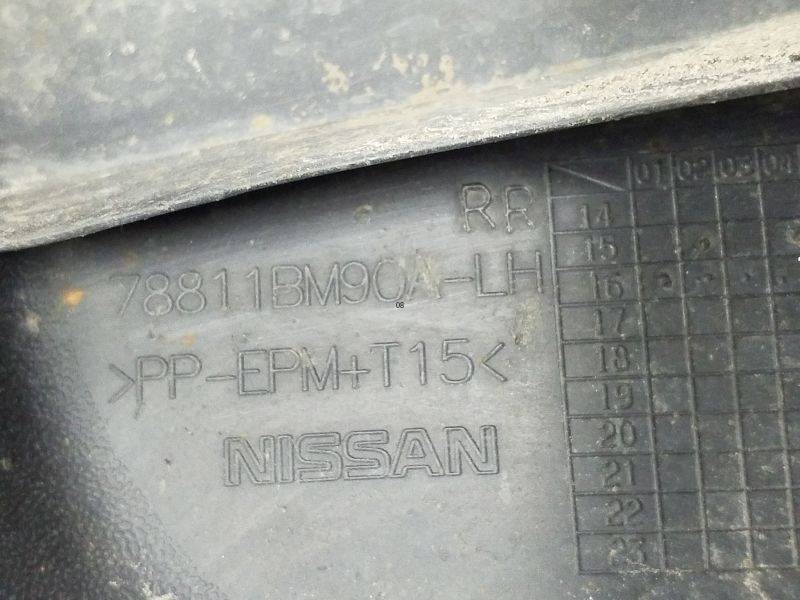 Брызговик задний левый