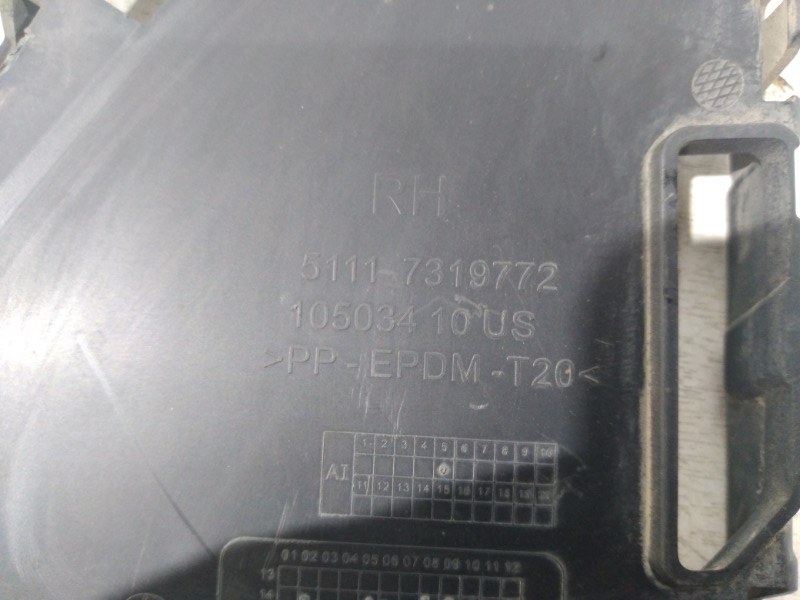 Накладка переднего бампера правая