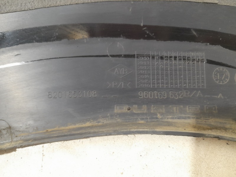 Накладка переднего крыла правого