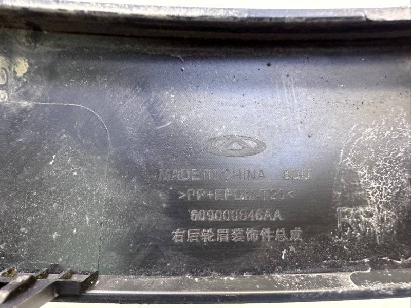 Накладка заднего крыла правого