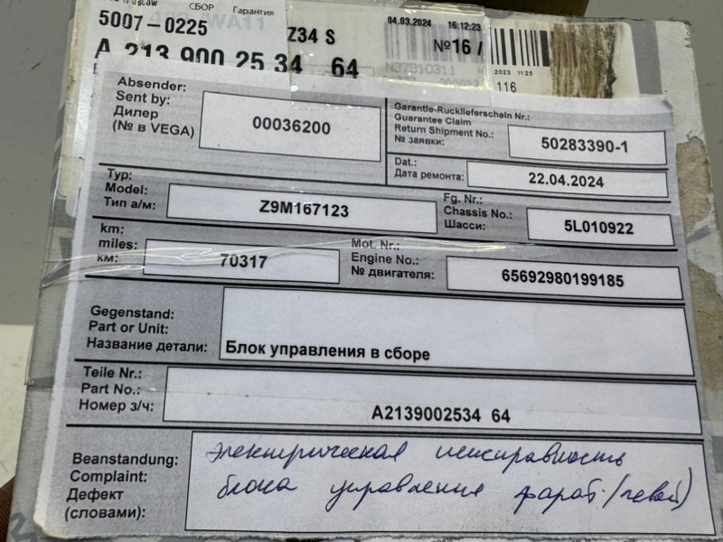 Блок управления светом фар