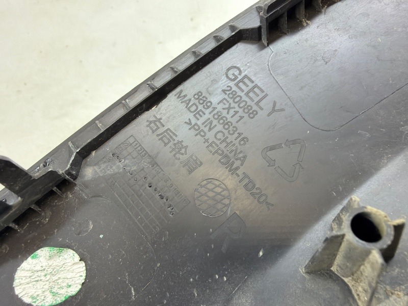 Накладка заднего крыла правого