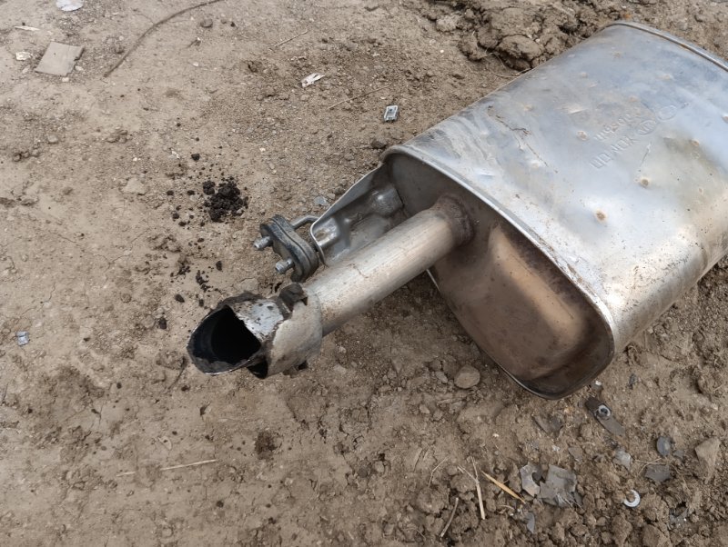 Глушитель основной / задняя часть
