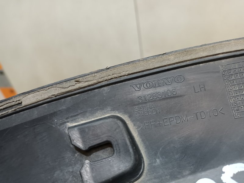 Накладка заднего крыла левого