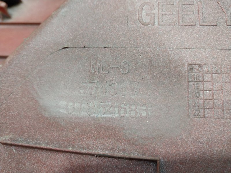 Накладка двери багажника