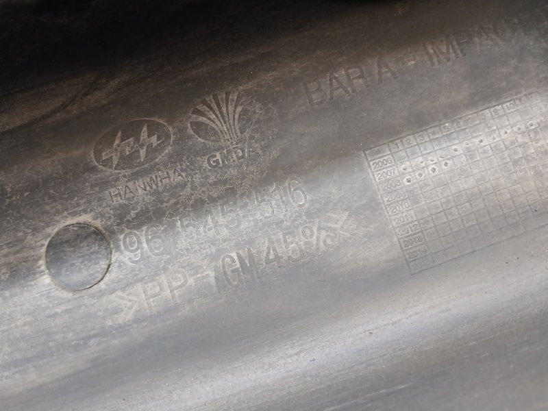 Усилитель переднего бампера