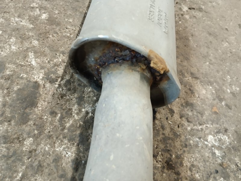 Глушитель основной / задняя часть