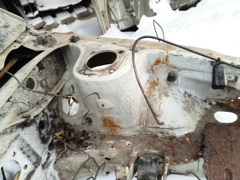 Лонжерон передний левый