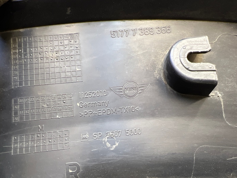 Накладка переднего крыла правого