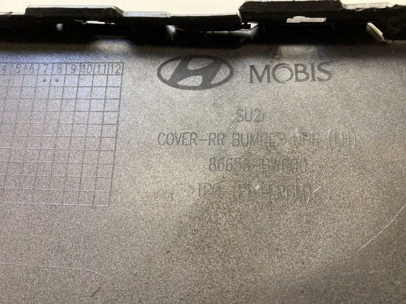 Накладка заднего бампера левая