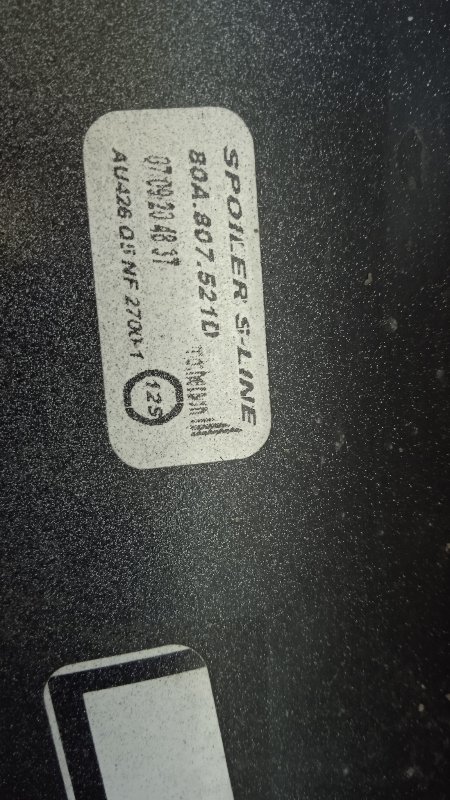 Спойлер заднего бампера