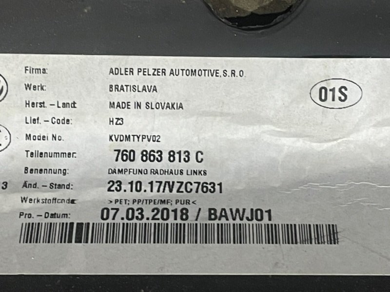 Шумоизоляция колесных арок