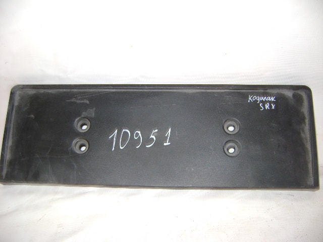 Накладка переднего бампера под номер