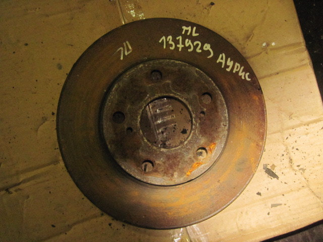 Диск тормозной передний не вентилируемый