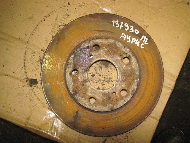 Диск тормозной передний не вентилируемый