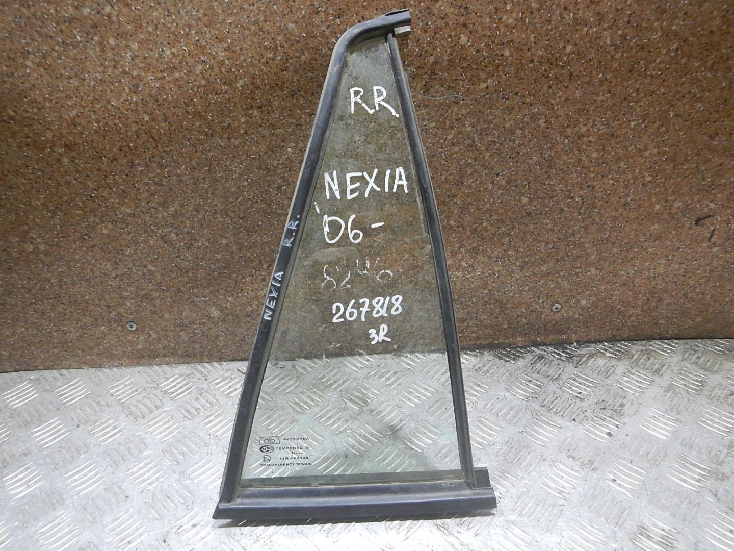 Стекло двери задней правой (форточка)