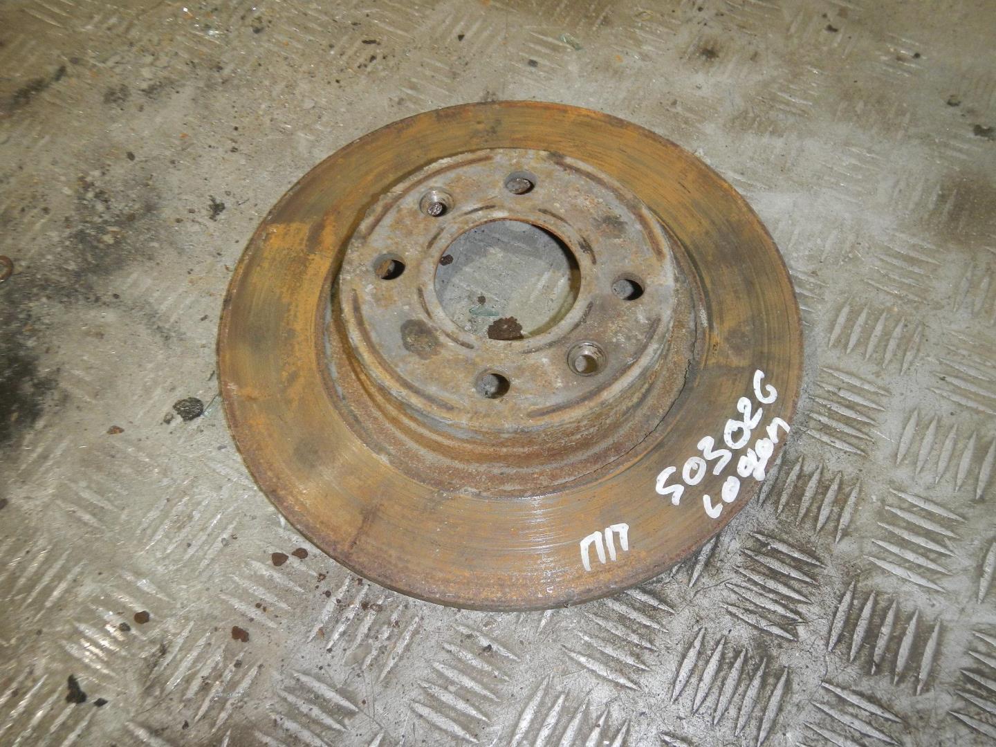 Диск тормозной передний не вентилируемый