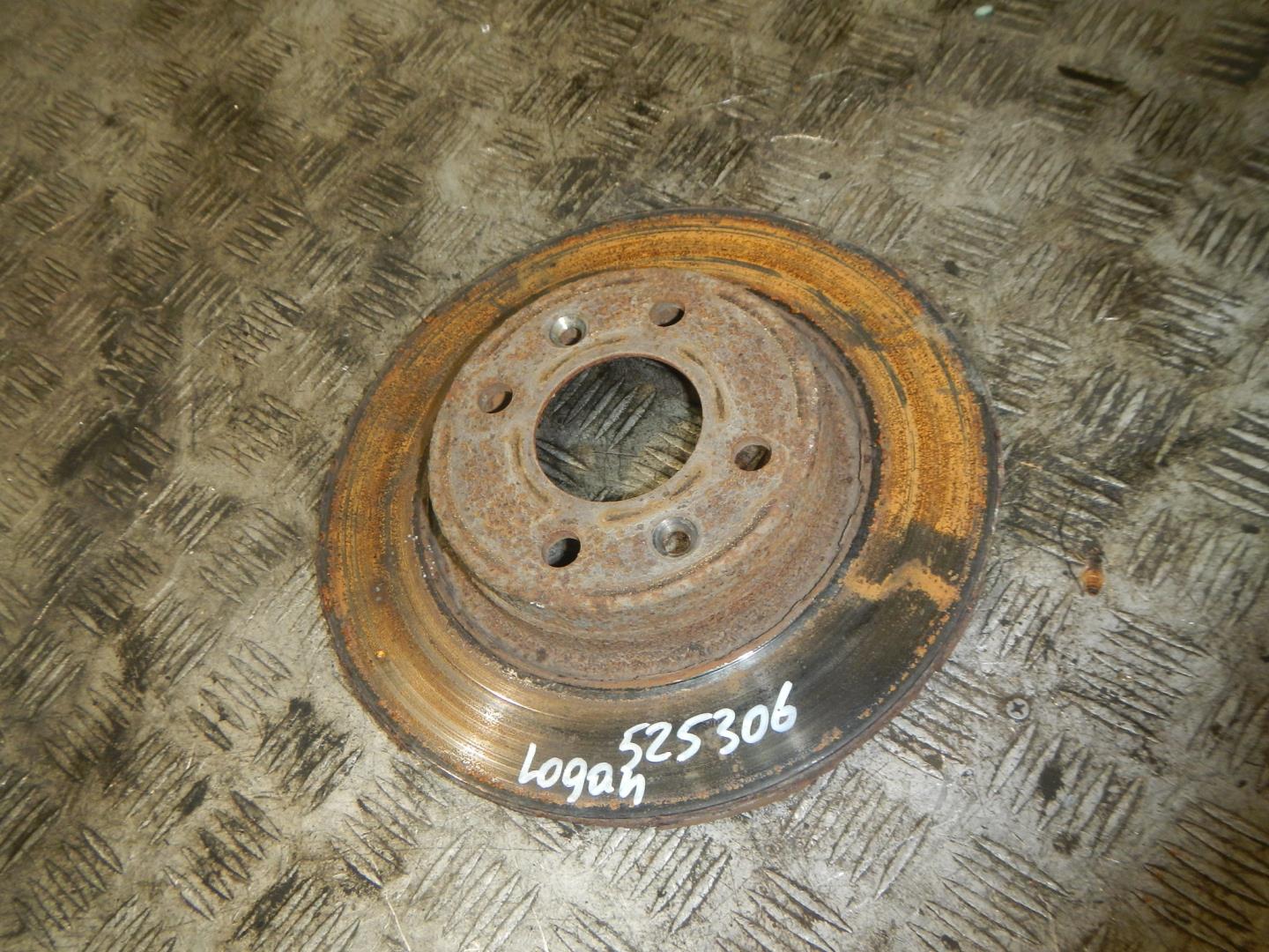 Диск тормозной передний не вентилируемый