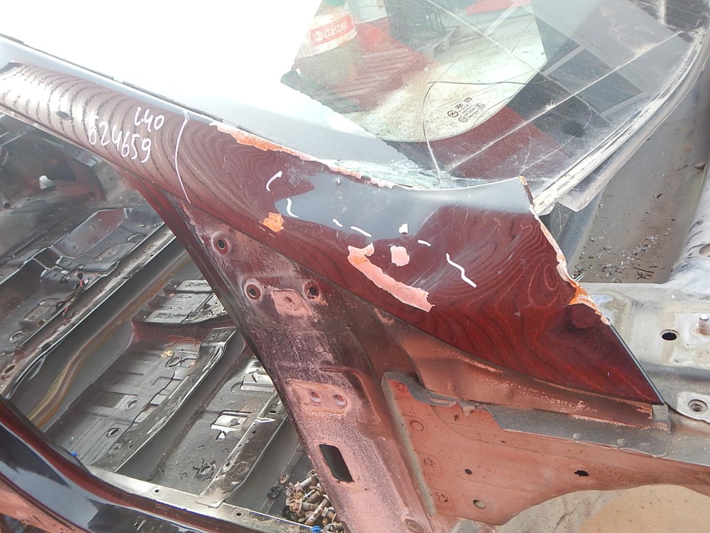 Порог со стойкой правый