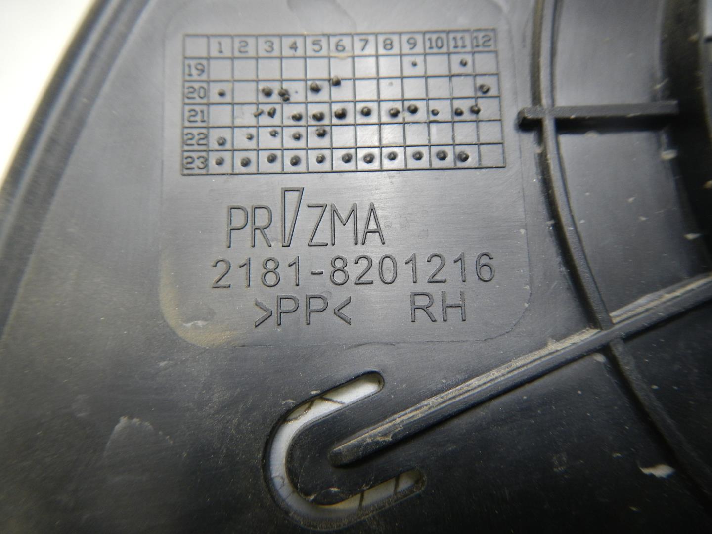 Стекло зеркала электрического правого