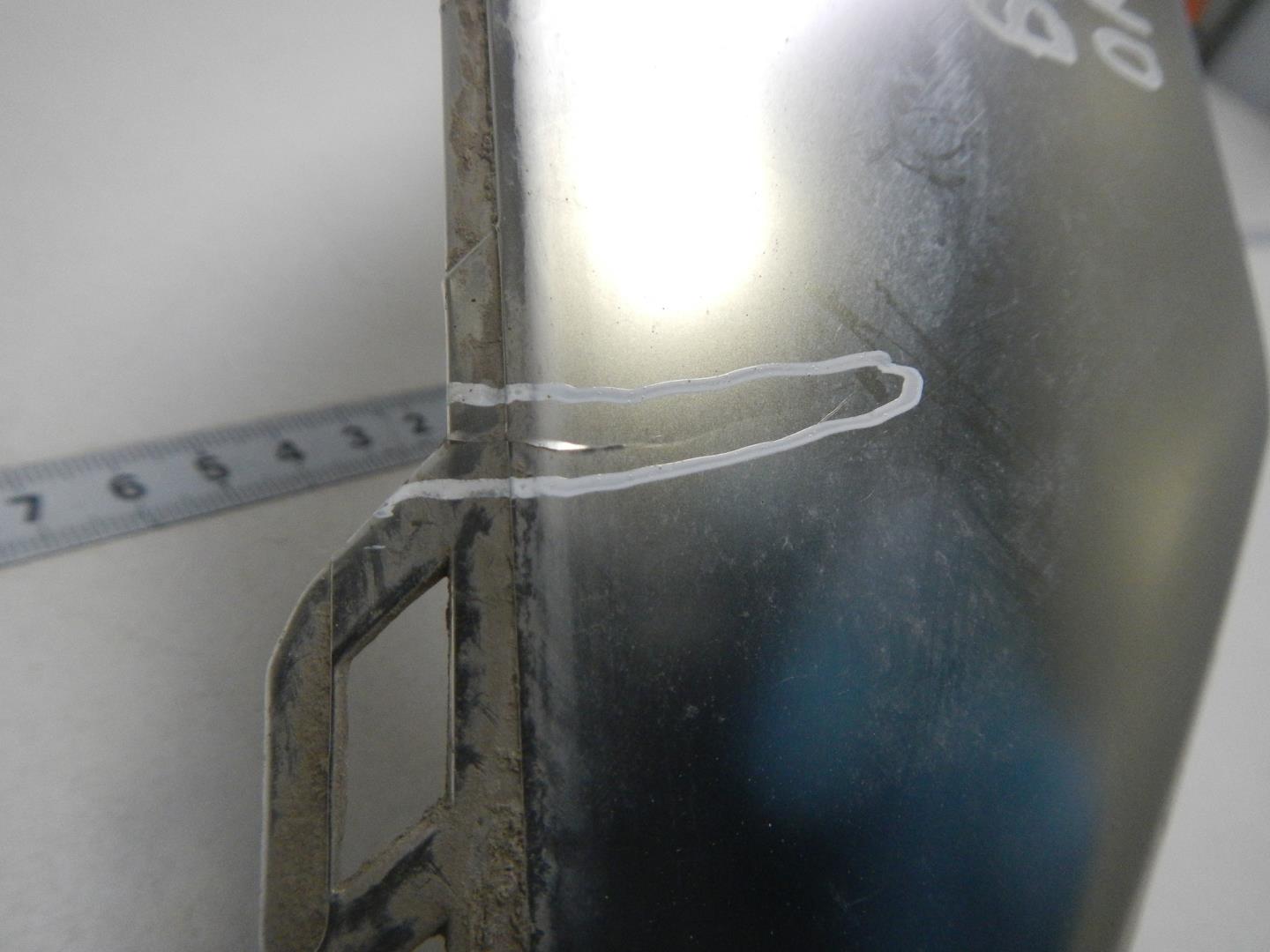 Накладка заднего бампера левая