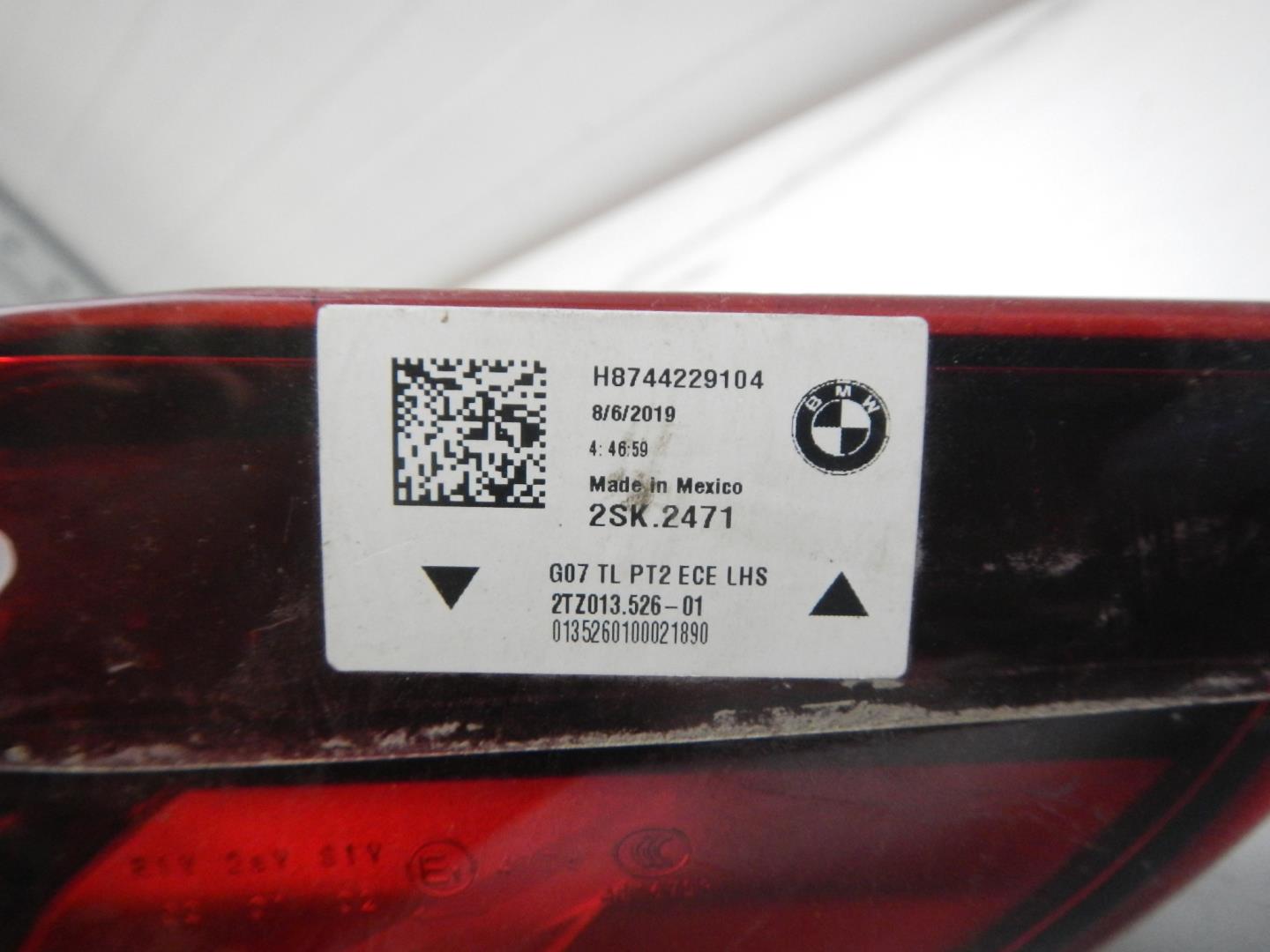 Фонарь задний левый