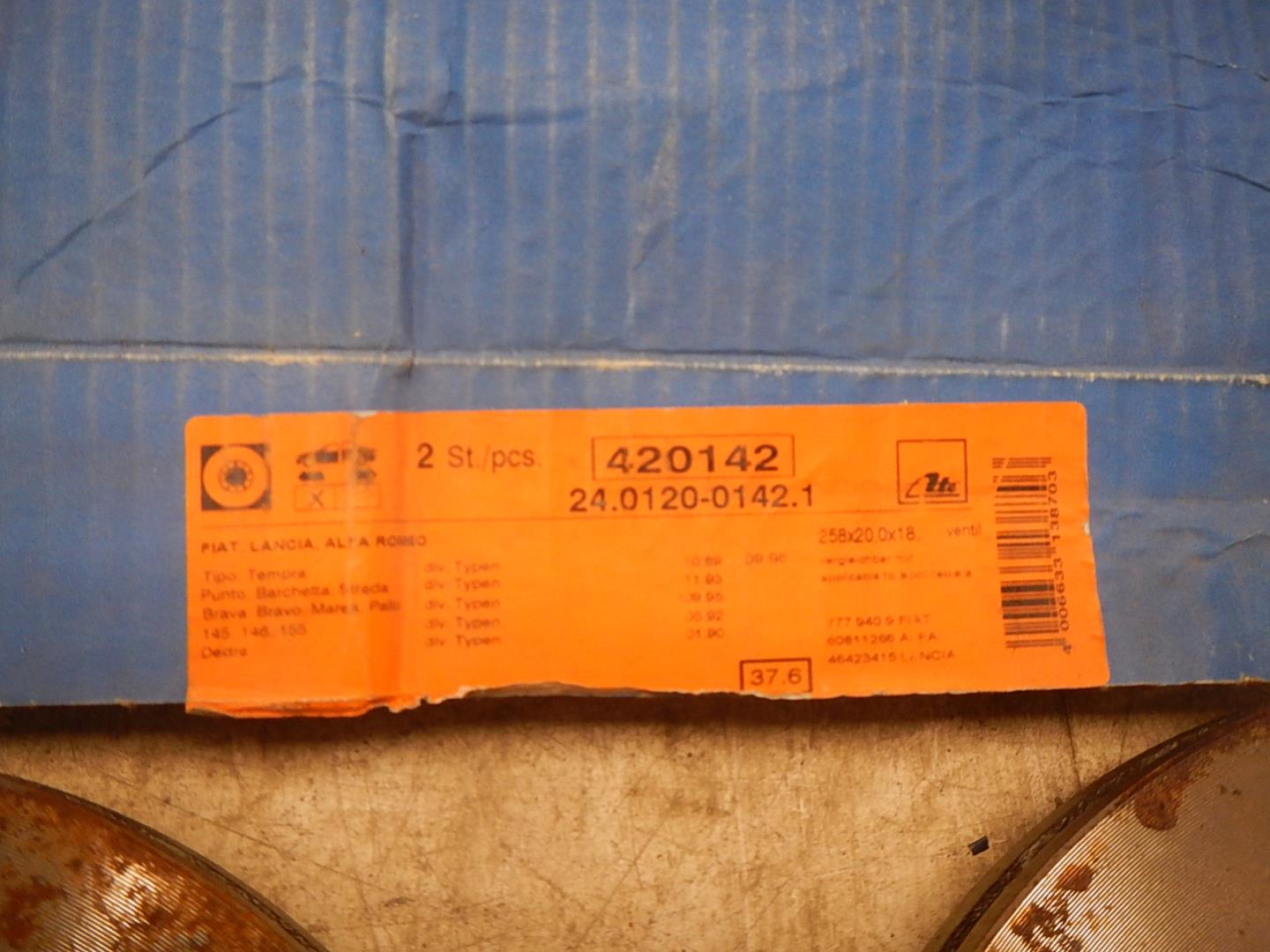 Диск тормозной передний вентилируемый