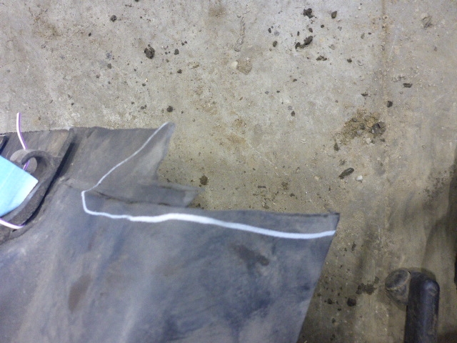 Крыло заднее передняя часть