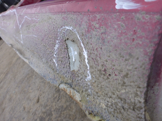 Порог со стойкой правый