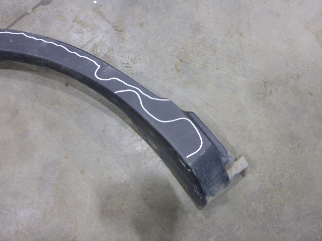 Накладка заднего крыла правого