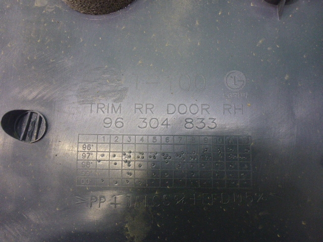 Обшивка двери задней правой