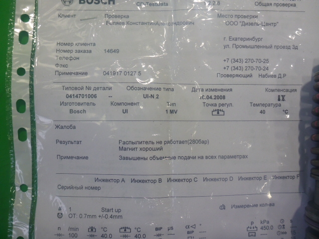 Форсунка дизельная электрическая