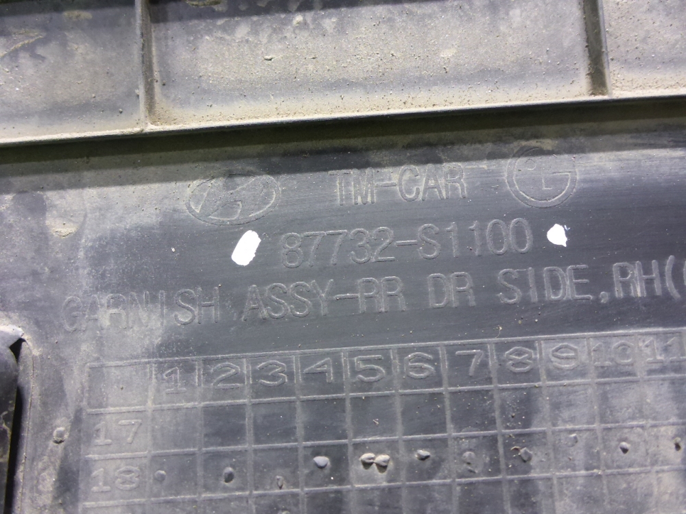 Накладка двери задней правой