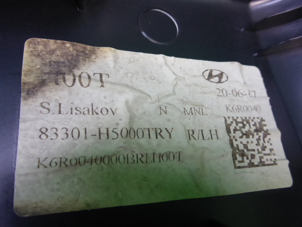 Обшивка двери задней левой