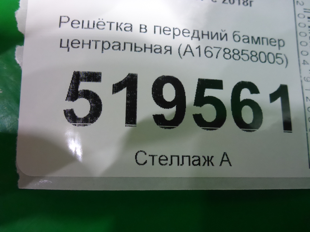 Решетка в бампер центральная