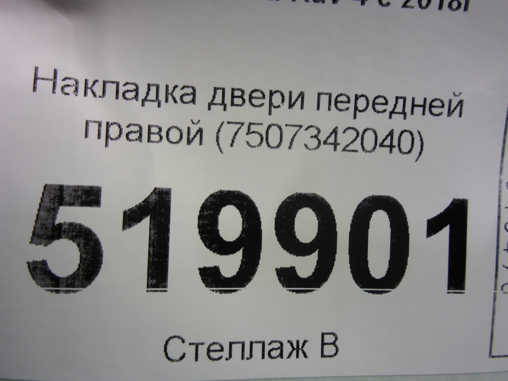 Накладка двери передней правой