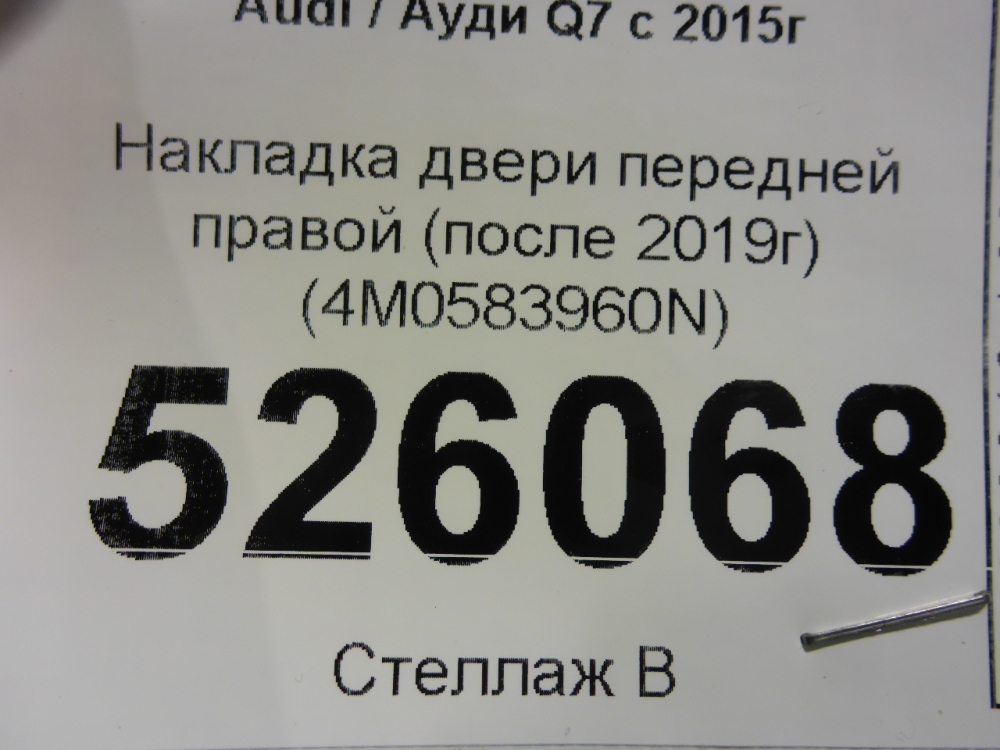 Накладка двери передней правой
