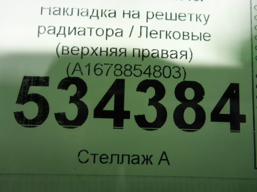 Накладка на решетку радиатора