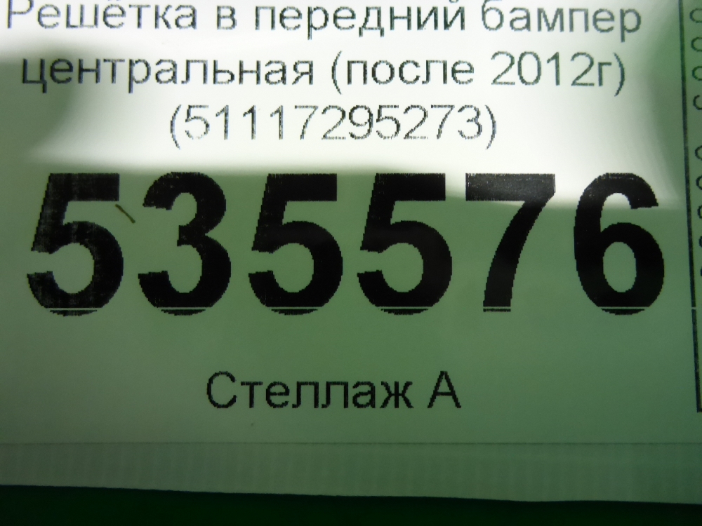 Решетка в бампер центральная