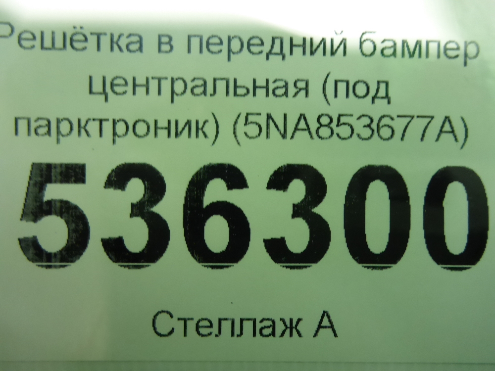Решетка в бампер центральная