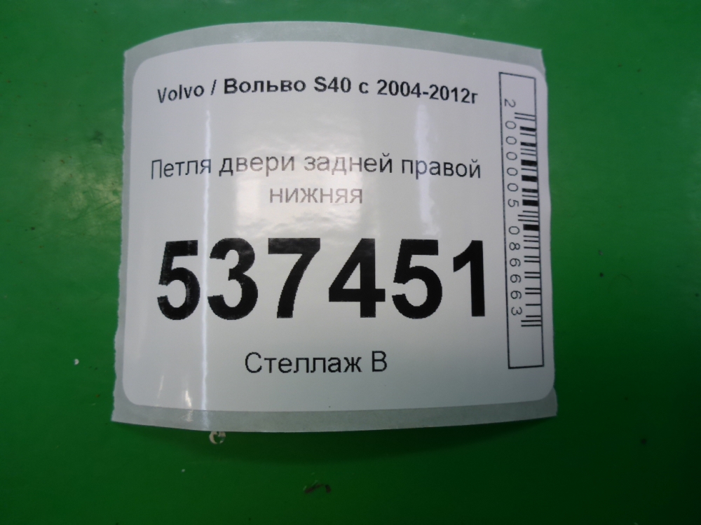 Петля двери задней правой нижняя