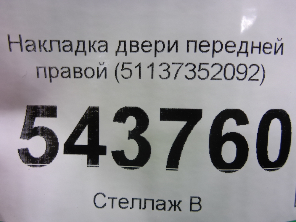 Накладка двери передней правой