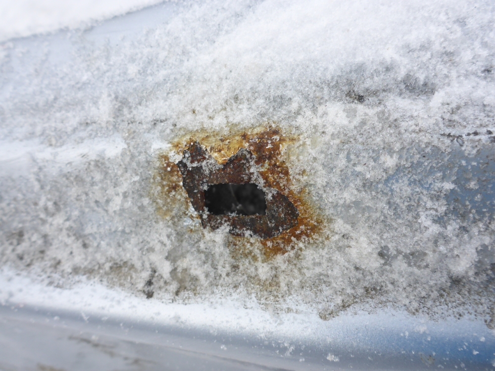 Порог со стойкой левый