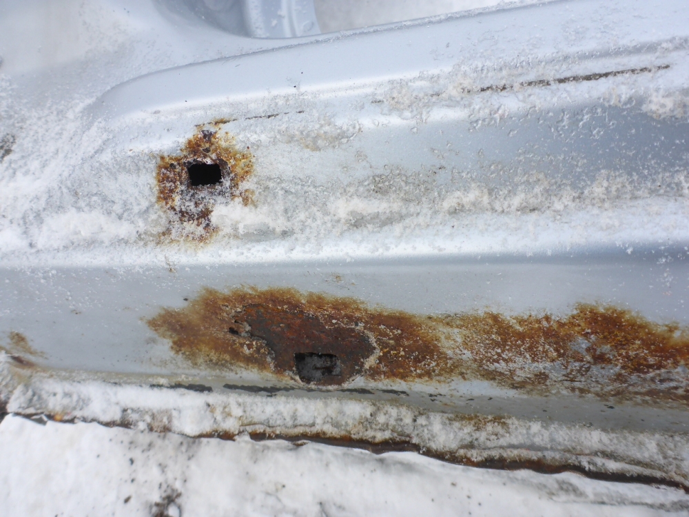 Порог со стойкой левый