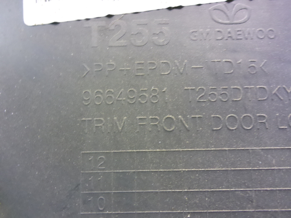 Обшивка двери передней правой