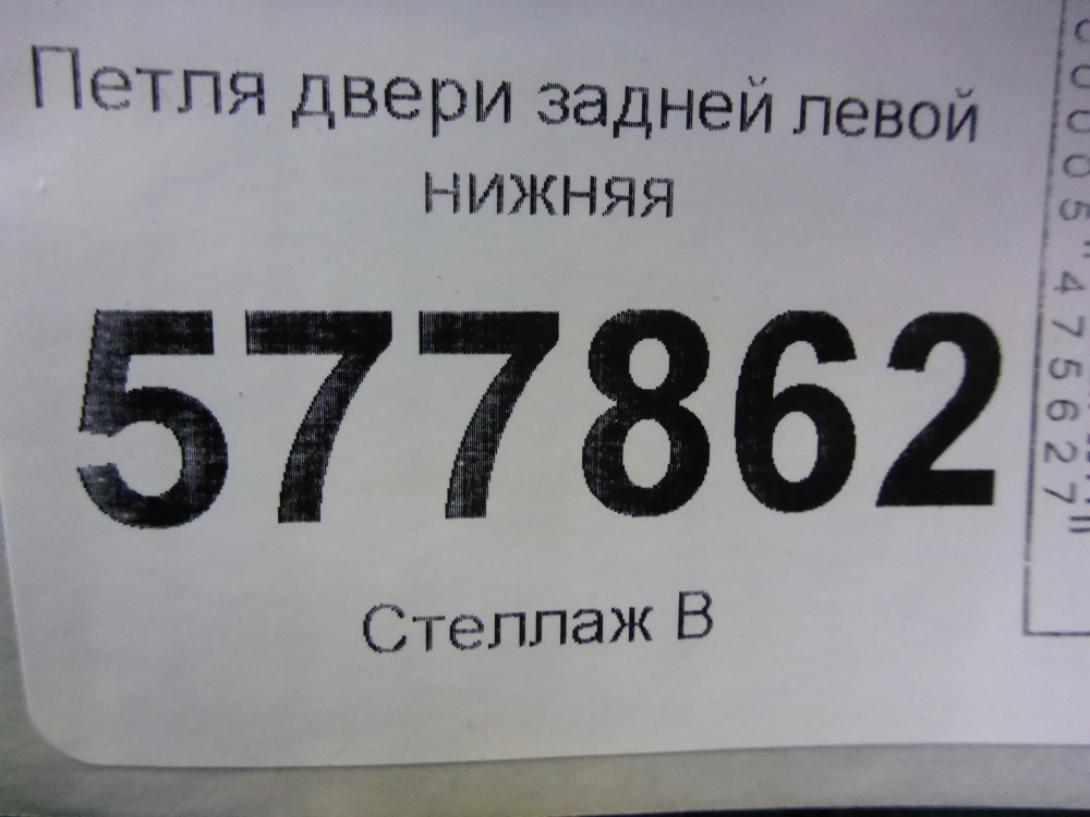 Петля двери задней левой нижняя