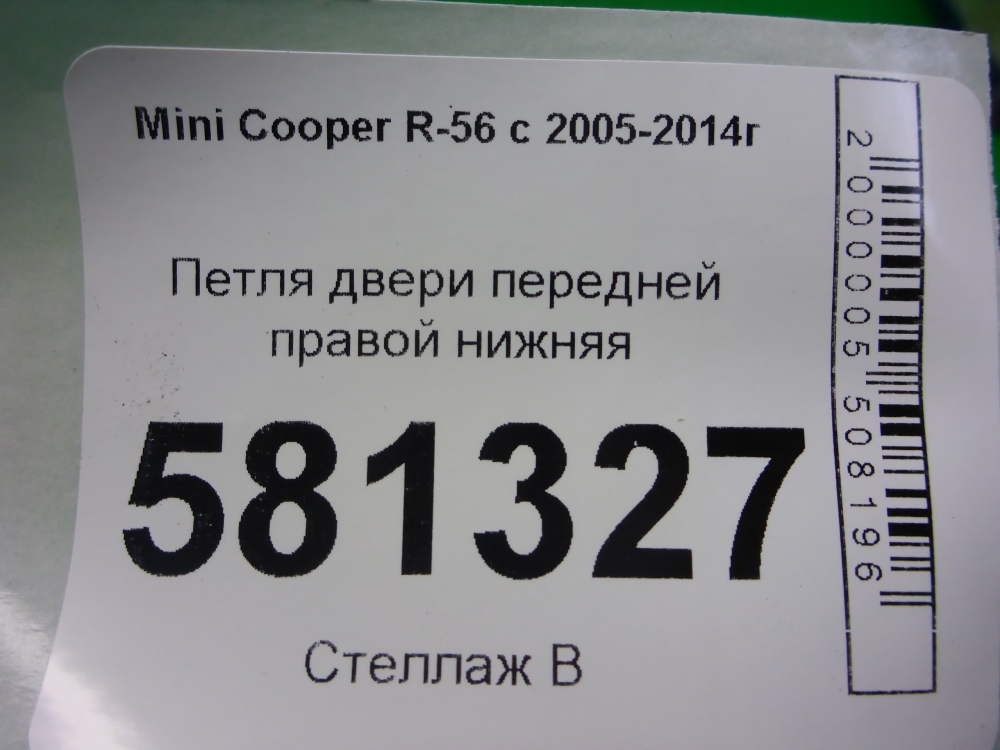 Петля двери передней правой нижняя