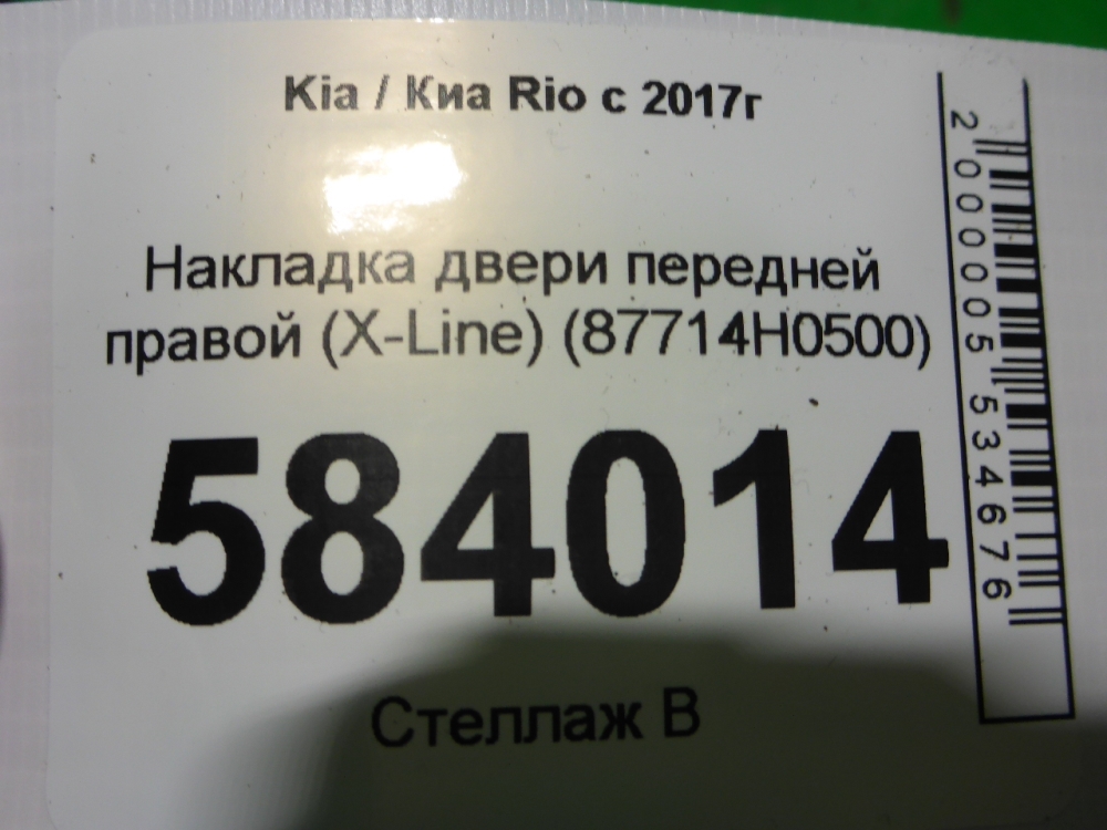 Накладка двери передней правой