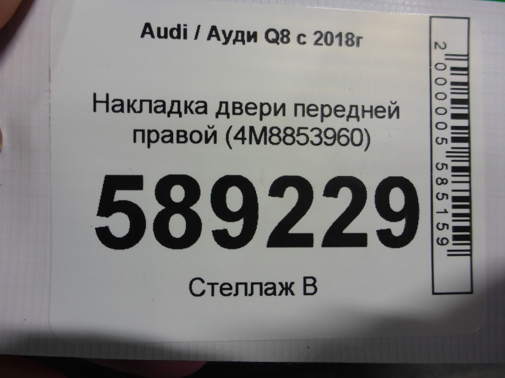 Накладка двери передней правой