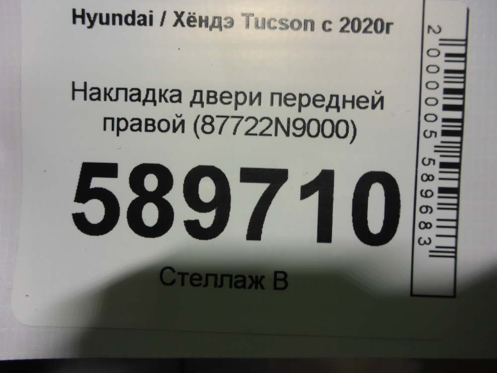 Накладка двери передней правой